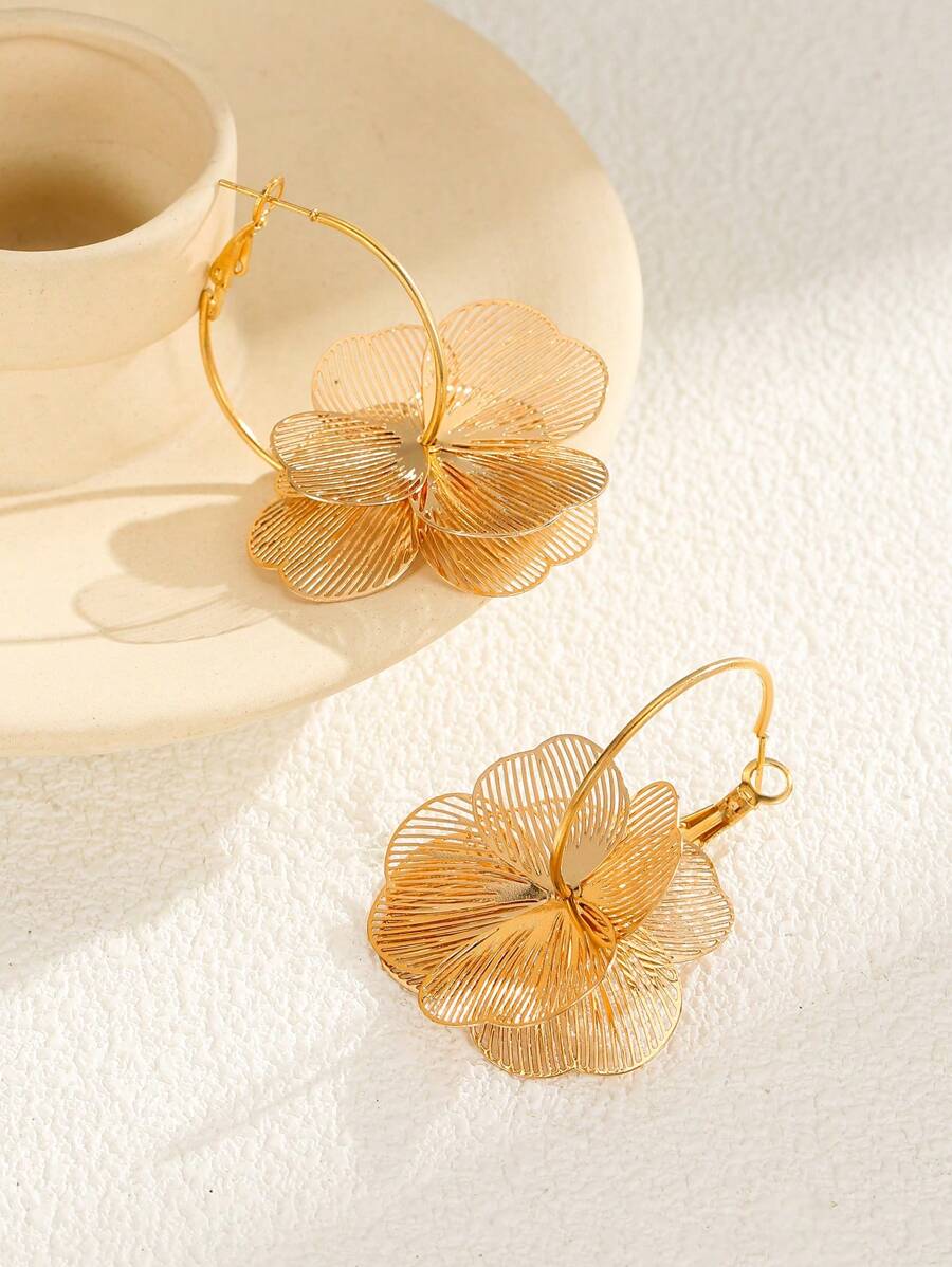 Brincos Haute Flor Dourado